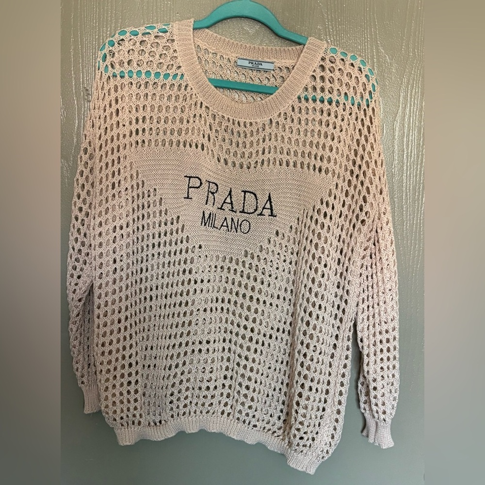 Prada Mesh Knitted Sweater